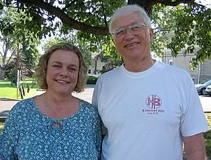 Hep B List "parents" Sheree Martin and Steve Bingham at a 2005 patient conference.