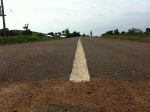 A road in northern Ghana. Photo by Ebenezer Akakpo.