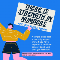 For cantonese community Strength in numbers i.e. blood tests ad 1