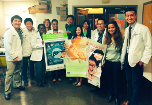 Members of Drexel University's Asian Pacific American Medical Student Association participate in a hepatitis B screening program at a Chinese Christian church in Philadelphia.