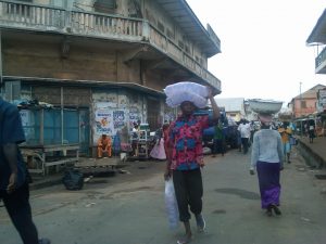 A street scene in Ghana. Photo by Ebenezer Akakpo.