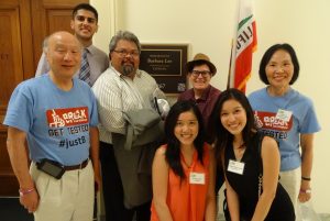 Hep B United Summit members meet with California lawmakers in Washington DC.