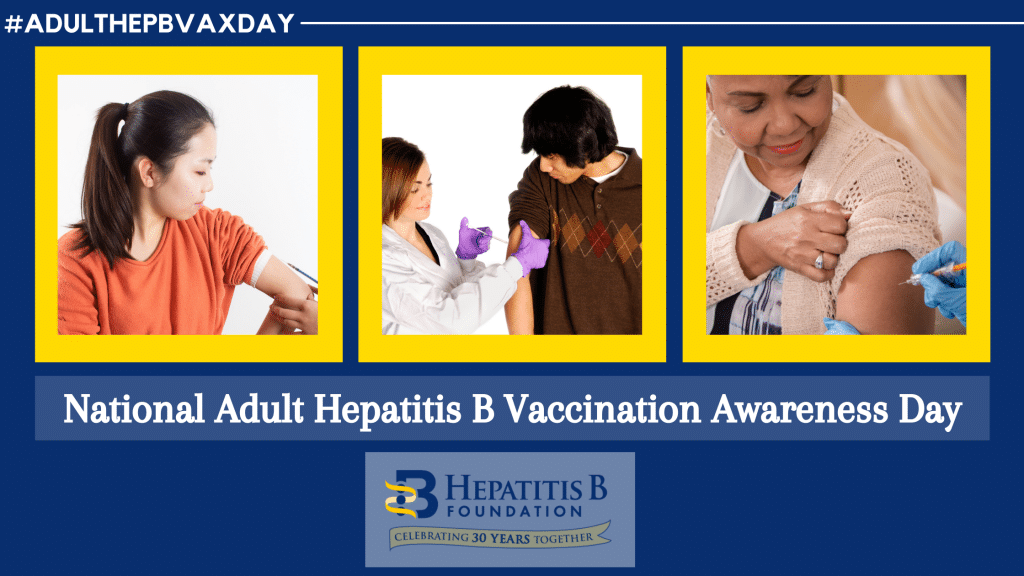 April 30 is National Adult Hepatitis B Vaccination Awareness Day